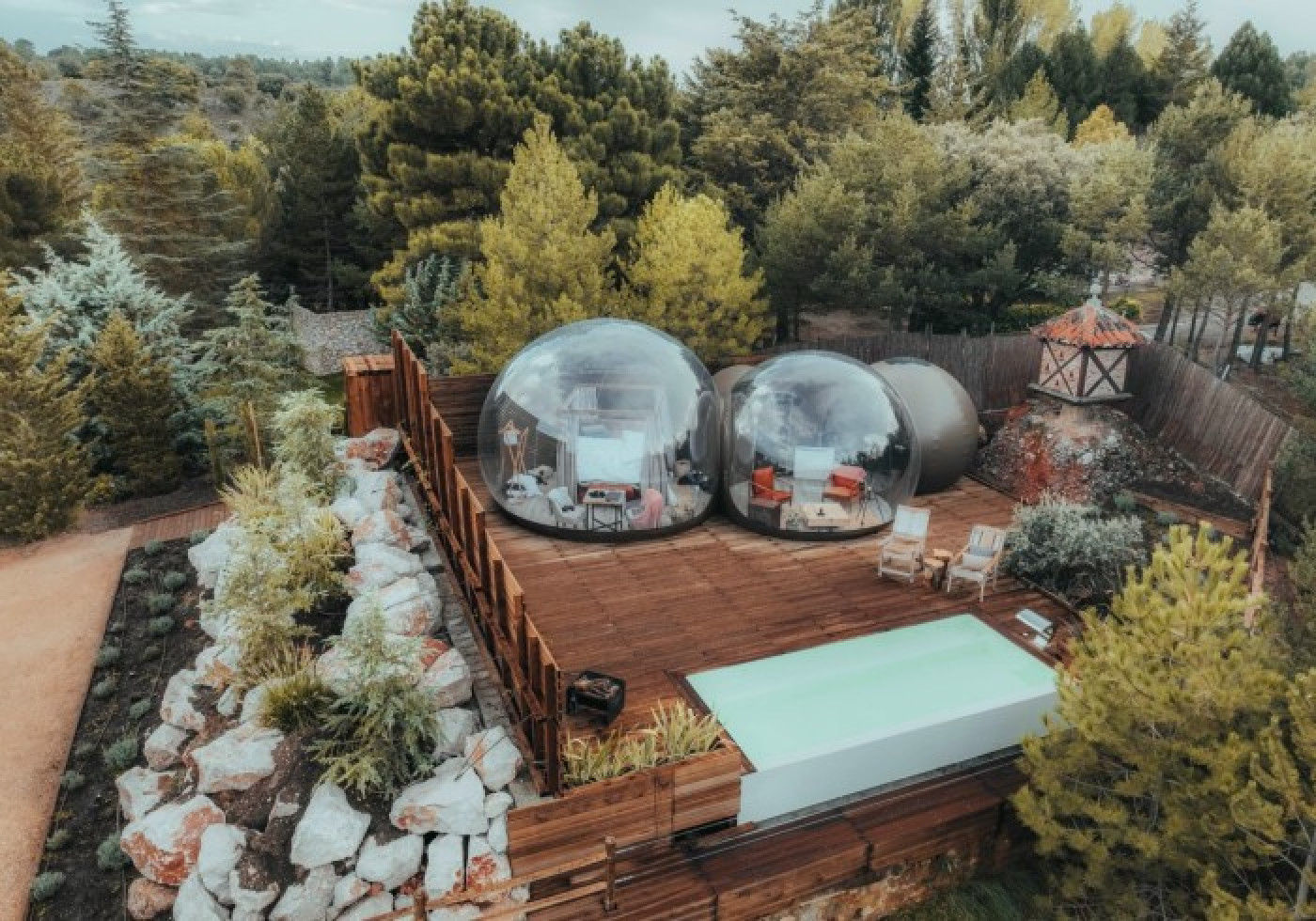 Imagen de la habitación Burbuja Atardecer con Piscina Climatizada